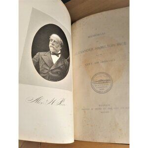 1896 Memorial of Alexander Hamilton Rice Antique Hardcover
